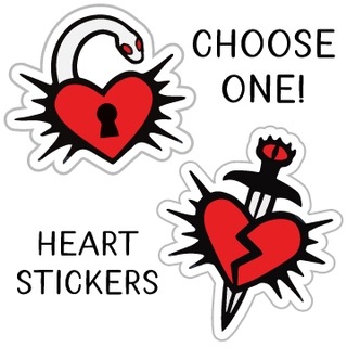 Choose 1 Heart 3" Vinyl Sticker