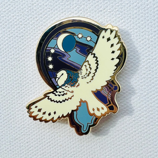 Nocturnal Nouveau Pin | Barn Owl