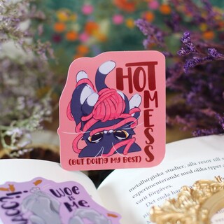Hot mess sticker
