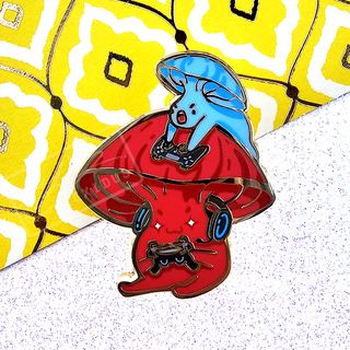 "Player 1 & Player 2 Shroomies" Enamel Pin
