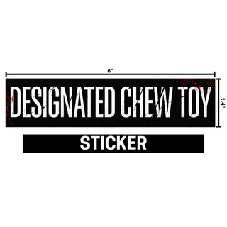 Designated Chew Toy Sticker