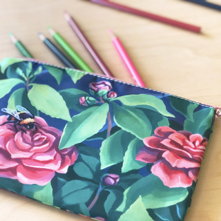 Bees Zippered Pouch