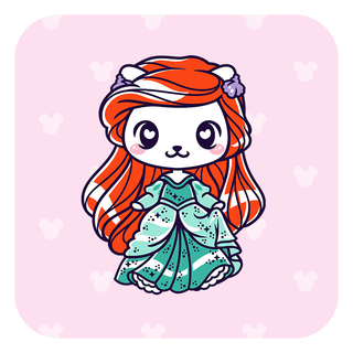 Nya Nya Neko Ariel Teal Gown