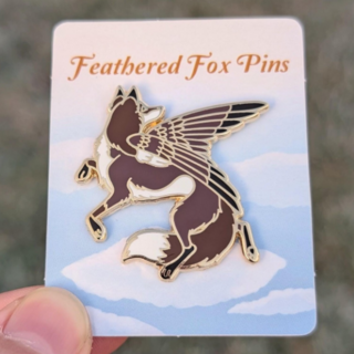 Sparrow Fox Pin