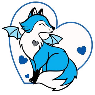 New Sticker Blue Fox