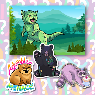 Mystery Postcard + Sticker Pack