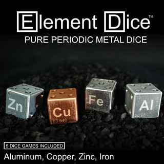 Element Dice 1 (Copper, Iron, Zinc, Aluminum)