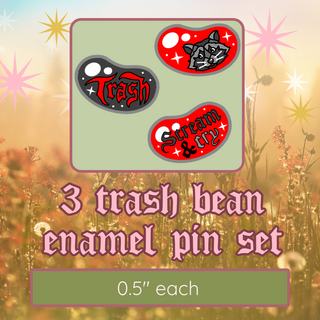 JELLYBEAN 3 trash bean set