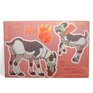 Hex Character Sticker Sheet