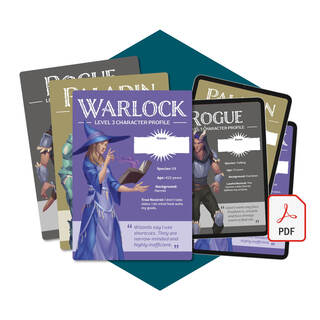 12 Pre-Generated Characters (Booklets + PDF)