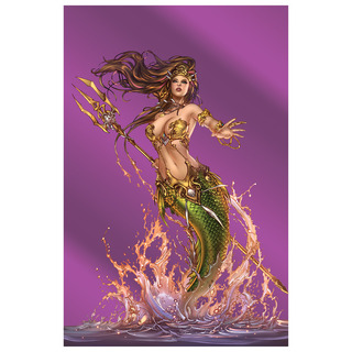 Little Mermaid Purple Foil