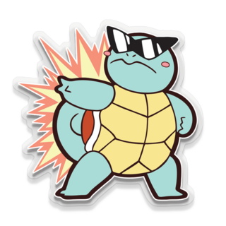 Turtle gang leader sticker