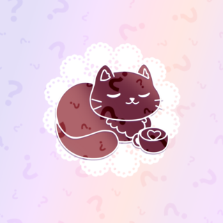 ✨☕❓ Coffee Cat Random Enamel Pin
