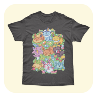 T-Shirt - Pokemon - Eevee Atsume