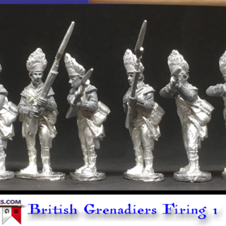 BG-AWI224 British Grenadier Company Firing (6 models, 28mm unpainted)