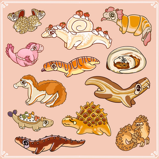 Dino sticker sheet