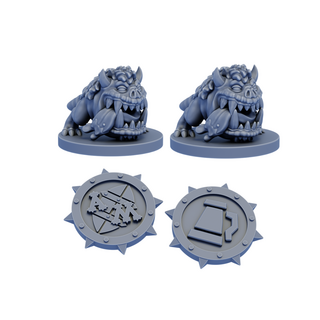 Orc Re-roll Markers and Tokens