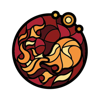 Pin - Red Mana