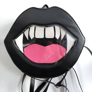 Black Vampire Lips Ita Bag (In stock, ships ASAP)