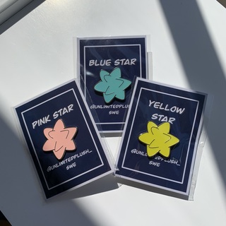 Star enamel pin 3pcs