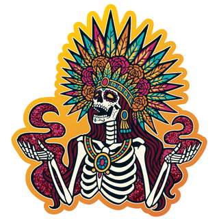 Aztec Goddess- Lady Mictecacihuatl Sticker