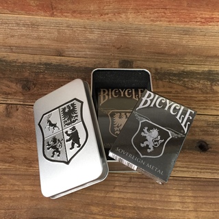 Bicycle Steel and Copper Playing Cards in collectors tin (Paper cards)