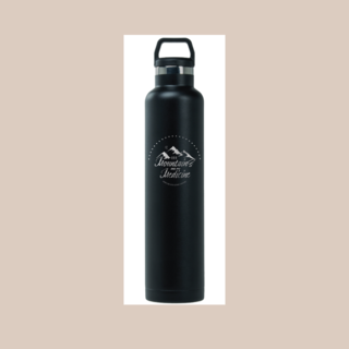 26 Oz RTIC Water Bottle: Mountains are my Medicine Logo