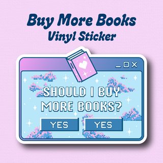 Buy More Books Sticker