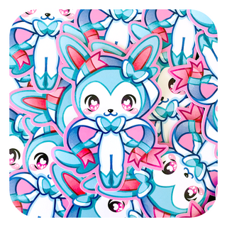Pokemon Shiny Sylveon Waterproof Glossy Sticker
