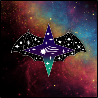 Star and Bat Wing Pin