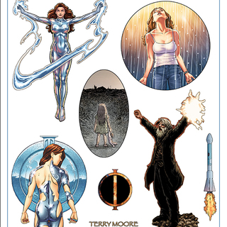 8" x 10" holographic sticker sheet