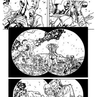 Original artwork for page 39 of First Men on Mars #1 by Ian Richardson