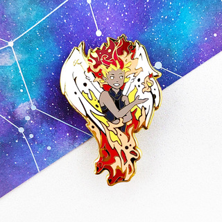 "Angel of Fire" Enamel Pin