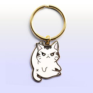 Keychain Angry Cat