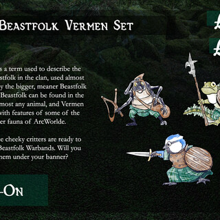 (Resin) Beastfolk Verman Set (3)