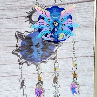 Sun and Moon Seraphim | Biblically Accurate Angel Crystal Suncatcher