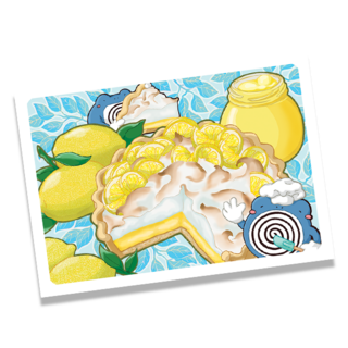 Lemon meringue frogs mini print