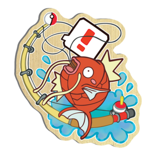 Hopeless fish wooden pin