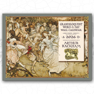50% Off! Grandiloquent Word of the Day 2026 Wall Calendar