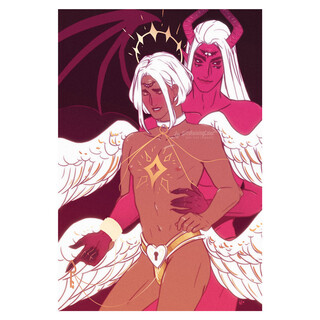 Lust x Chastity 6x9 Gold Foil Print