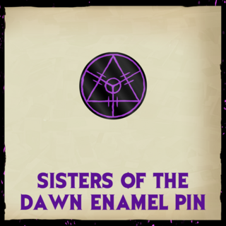 Sisters of the Dawn sigil hard enamel pin