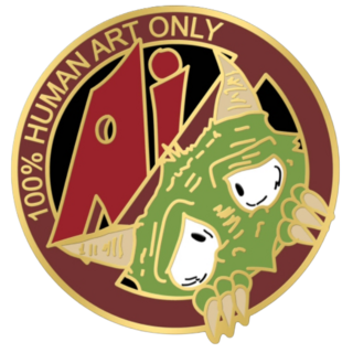 Pin - No AI Derpy - 100% human art ONLY