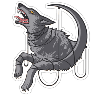 Fenrir Gray Vinyl Sticker