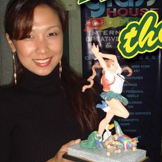 BANZAI GIRL STATUE -- Limited Edition