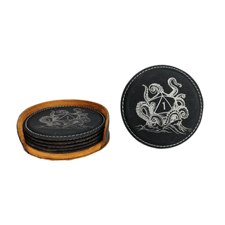 Kraken Coasters + Holder