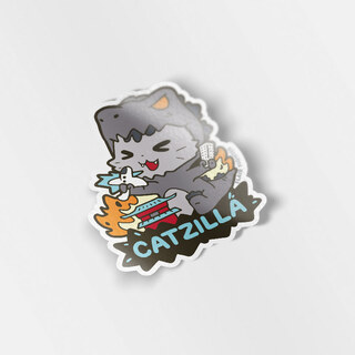 Vinyl Sticker Catzilla