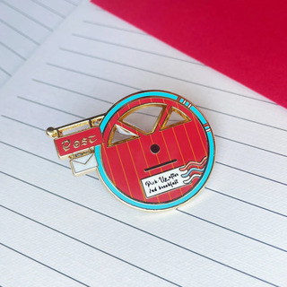 Post Office Door Enamel Pin