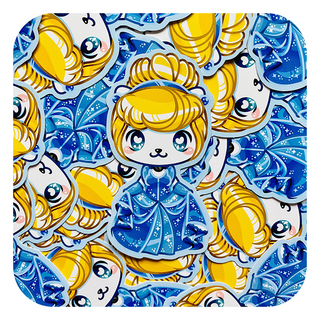 Cinderella Vinyl Glossy Sticker