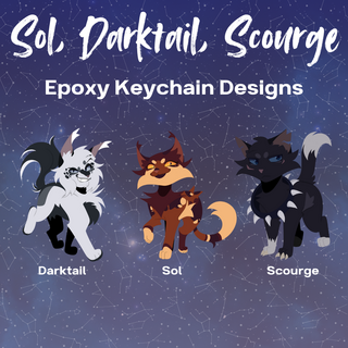 Antagonists Epoxy Keychains