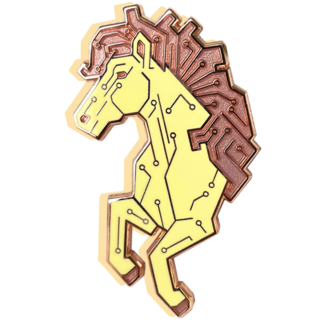 Trojan Enamel Pin